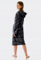 Light terry cloth bathrobe dark blue striped - Feather Terry