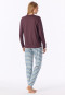 Long Pyjamas with Cuffs, Cocoa Brown - Casual Essentials
