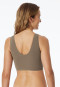 Bustier Mikrofaser herausnehmbare Pads taupe - Invisible Soft
