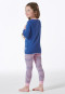Pyjama long côtelé rayures panda bleu - Girls World