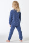 Schlafanzug lang Interlock Maus jeansblau - Kids Nightwear
