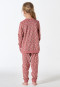 Schlafanzug lang Frottee Animal Print altrosa - Kids Nightwear