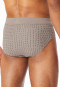 Minislip Fine Interlock clay red patterned - Fine Interlock