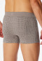 Striped clay red shorts - Fine Interlock