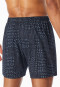 Boxershorts Interlock graphit gemustert - Fine Interlock