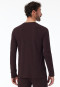 Shirt long-sleeve brown mottled - Comfort Fit
