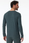 Shirt langarm blau meliert - Comfort Fit