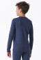 Shirt langarm unisex dunkelblau - Active