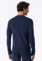 Long-Sleeve Warm Shirt, Deep Sea Blue - Casual Warming
