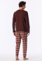 Schlafanzug lang Bündchen praline - Casual Essentials