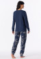 Pigiama lungo con polsini, fantasia ammiral - Comfort Essentials