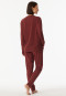Pyjama lange verwarmende manchetten wijnrood - selected! Premium Warming