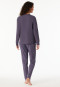 Pyjama long chauffant poignet indigo - Selected Premium Warming "