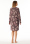 Nachthemd langarm Blumen mauve bedruckt - Comfort Nightwear