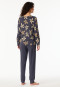Pyjama lange pyjama manchetten bloemen grafiet - Comfort Nightwear