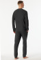 Pyjamas long interlock dark grey mottled - Selected Premium Warming