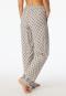 Hose lang Webware Blumen grau-jaspe - Mix+Relax