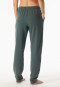 Pantaloni lunghi in jersey e tessuto felpato verde scuro - Mix+ Relax