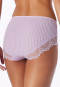 Midi Slip Feinripp Nadelzug Spitze orchid - Revival Marie