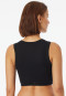 Bustier fine rib black - Revival Paula