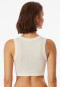 Bustier fine rib off-white - Revival Paula