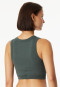Bustier Feinripp dunkelgrün - Revival Paula