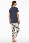 Pyjama long Pantalon 7/8 fleurs graphite - selected ! premium