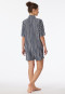 Pyjama kurz Webware Streifen graphit - selected! premium