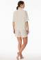 Pyjamas short woven fabric stripes gray-jaspe - selected! premium