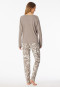 Pyjamas long interlock clay red - Modern Nightwear