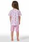 Short pyjamas rolled hem flowers white - Girls World