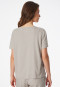 Shirt short sleeve linen organic cotton gray-jaspé-gray- Mix+Relax