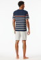 Pyjama korte streepjes nachtblauw - Casual Nightwear