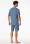 Schlafanzug kurz blau-jaspe - Modern Nightwear
