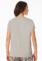 Shirt kurzarm tiefer V-Ausschnitt grau-jaspe - Mix+Relax