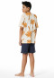 Short pyjamas palm trees cream - Nightwear