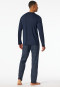 Pyjama lange knoopsluiting grafiet - Fine Interlock