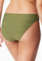 Slip bikini jersey rayures olive - Aqua