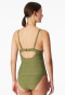 Top tankini jersey rayures olive - Aqua