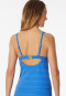 Tankini top jersey recycled stripes aquarium - Aqua