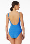 Swimsuit jersey recycled stripes aquarium - Aqua