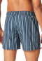 Swim shorts woven fabric stripes lime - aqua