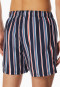 Swim trunks woven fabric recycled stripes midnight blue - Aqua
