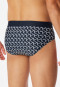 Swimming trunks recycled knitwear midnight blue patterned - Aqua