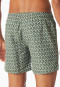Swim trunks woven fabric recycled khaki patterned - Aqua