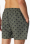 Swim trunks woven fabric recycled palm trees khaki - Aqua