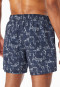 Swim trunks woven fabric recycled midnight blue sailboats - Aqua