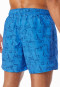 Swim trunks woven fabric recycled sailboats aquarium - Aqua