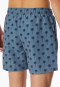 Pantaloncini da bagno in tessuto riciclato con palme blu atlantico - Aqua