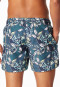 Swim trunks woven fabric multicolor patterned - Aqua